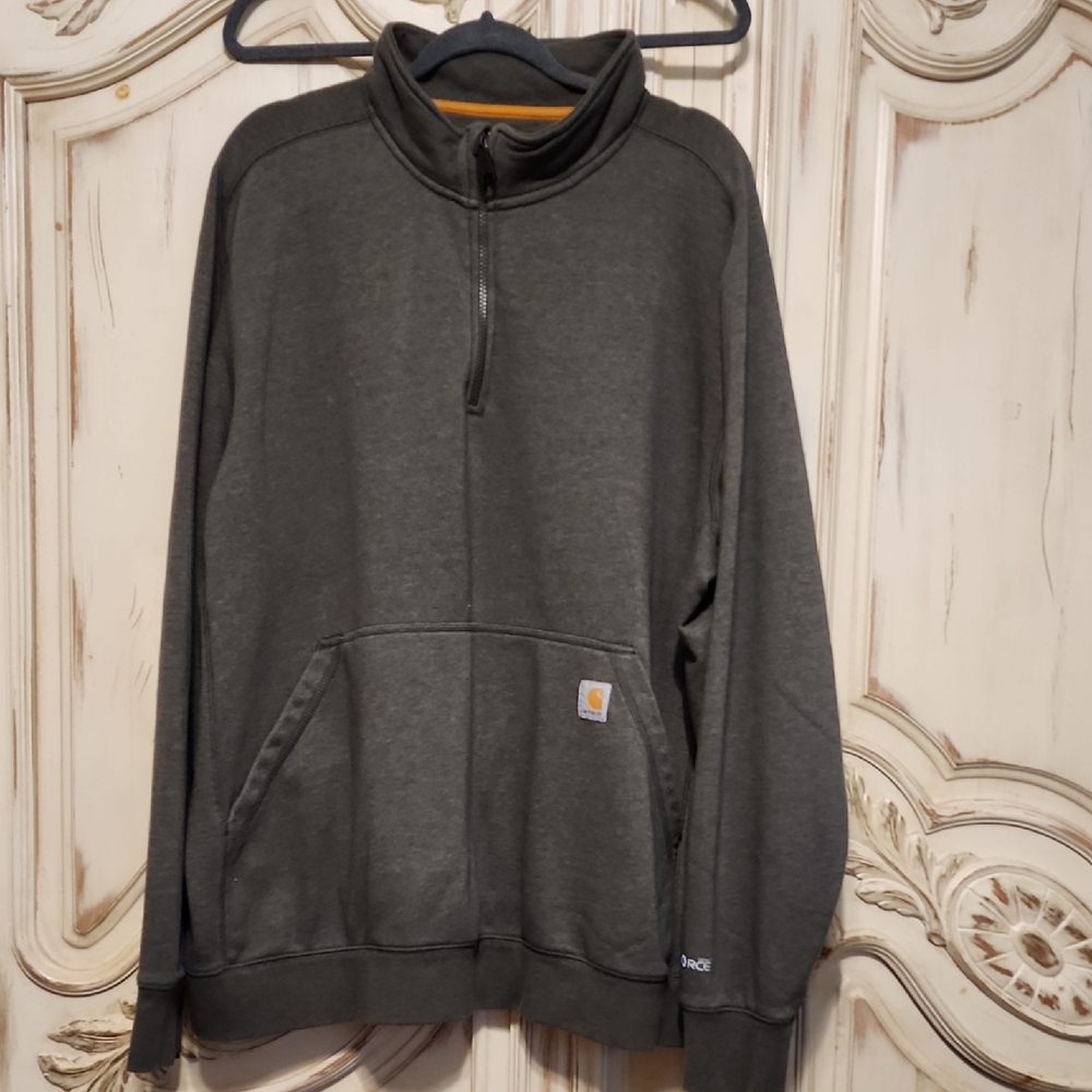 Carhartt Green Quarter-Zip Pullover